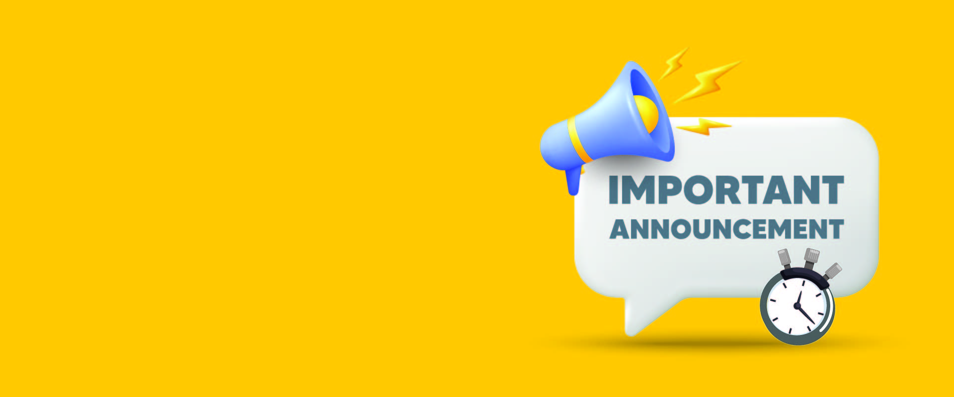 Important Announcement