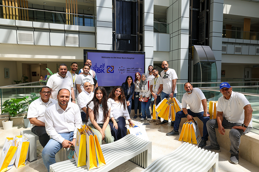 Al Ahli Bank of Kuwait – Egypt Organizes visit to Ahl Masr Foundation & Burn Hospital to Support patients undergoing their treatment